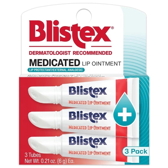 Pomada labial medicada Blistex, 3 unidades, 18 g en total