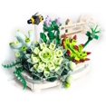 thumbnail image 3 of Kit de modelo de bonsái suculento de bloques de 389 Uds., juguetes de ensamblaje DIY para adultos y niños, no compatible con Lego, 3 of 3