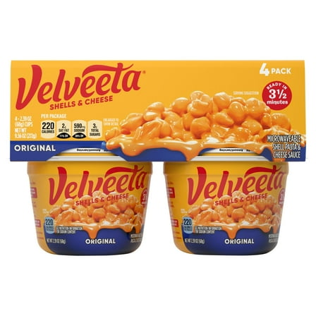 Velveeta Shells & Cheese Original 2.39OZ 4PK