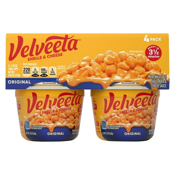 Velveeta Shells & Cheese Original 2.39OZ 4PK