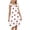 Light Gray, variant on Girls Dresses Strawberry Print Ruffle Tiered Square Neck Spaghetti Strap Sundress Size 5-6Y