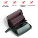 thumbnail image 3 of Cartera para tarjetas de crédito Laklulu con 12 ranuras + 2 ranuras para efectivo Estuche para tarjetas con cremallera de cuero PU suave, 3 of 5