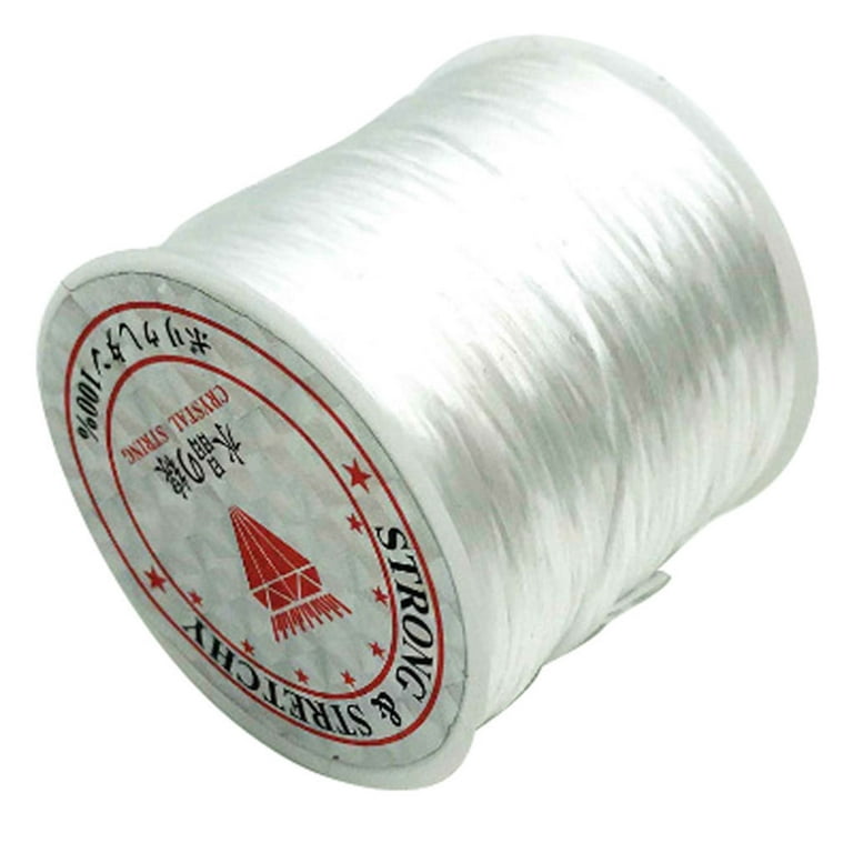 2PCS 0.6mm-1mm Crystal Tec Stretch Silicon Elastic Thread String Bead Craft  Cord
