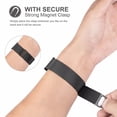 thumbnail image 4 of Metal Bracelet for Fitbit Versa 2 3 4 Lite Sense Band Wrist Milanese Sense 2 Replacement Magnetic Loop Bracelet Fit Bit Watch Strap Rose Pink For Women, 4 of 5
