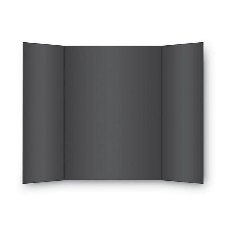 Two Cool Tri-Fold Poster Board, 36 x 48, Black/White, 6/Carton Two Cool Tri-Fold Poster Board, 36 x 48, Black/White, 6/Carton