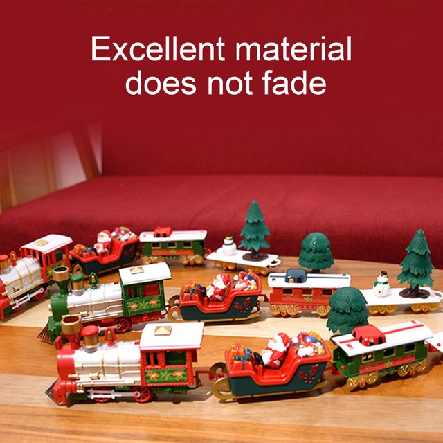 Gwong Juguete Christmas Electric Music Railway Rails Tren para niños Niños Juguete Juguete Regalo de Navidad Gwong 30007602