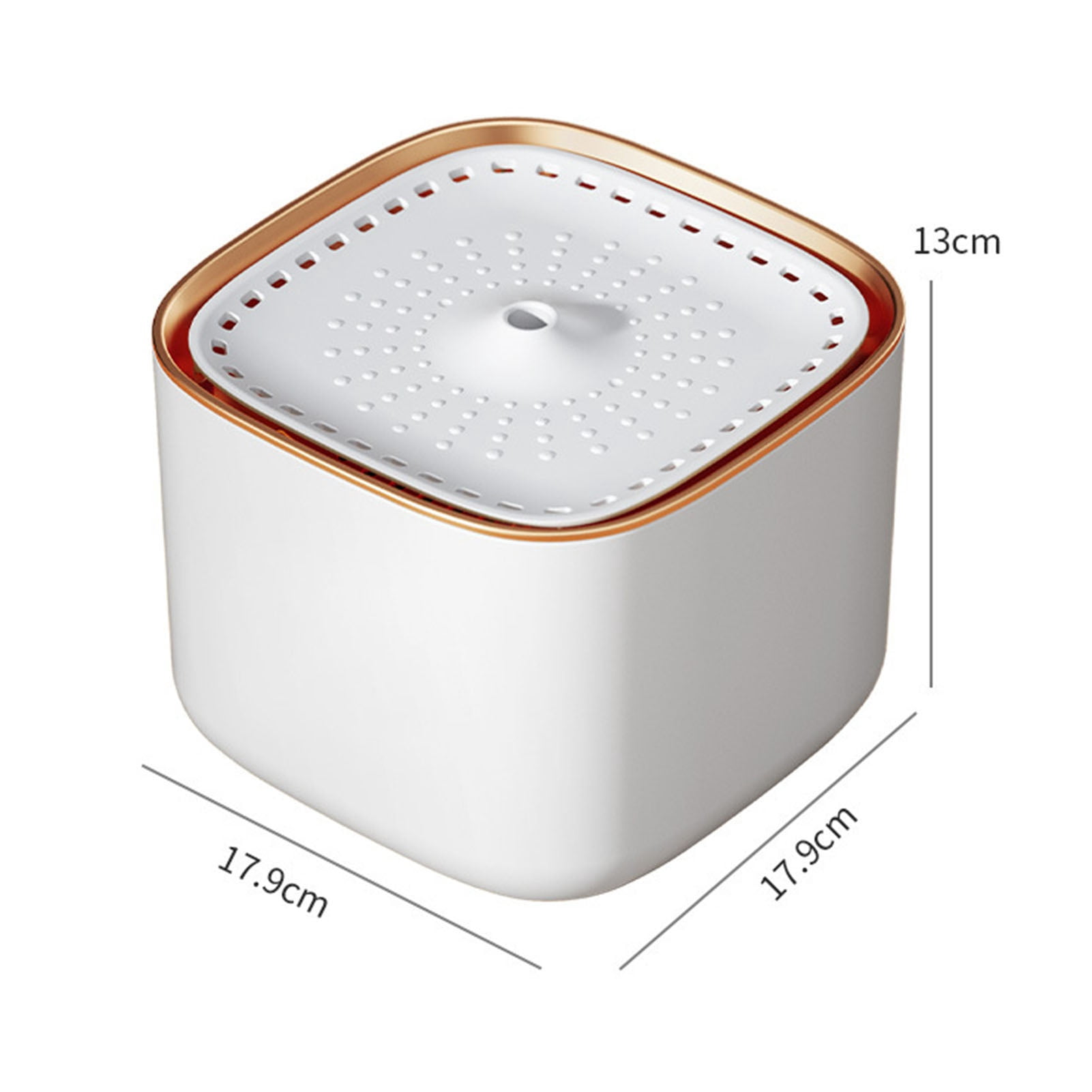 Opvise Pet Water Dispenser Multiple Filters Silent Design Plug-in Type Automatic Pet Dog Cat Water Fountain Pet Supplies White