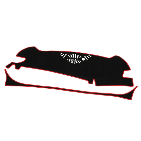 Unique Bargains Car Center Console Dashboard Cover Mat Compatible for Kia Sportage 2023 Protective Polyester Red