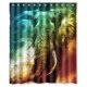 thumbnail image 1 of ABPHQTO Elefante Cortina de ducha Cortina de ducha impermeable 150x180 cm, 1 of 2