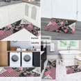 thumbnail image 5 of Pioneer Flower Floral Print Pattern Kitchen Rugs Sets Of 2,Anti Fatigue Kitchen Mat Rugs Non Slip Washable,Decorative Kitchen Floor Mats for Kitchen,Sink,Laundry,17"x30"+17"x47", 5 of 7