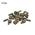 thumbnail image 3 of Unique Bargains 10Sets Zipper Repair Kits, #5 Retainers Box & Insertion Pins for Zippers Replacing, Bronze Tone, 3 of 6
