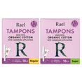 thumbnail image 1 of Aplicador de cartón Tampons Rael con algodón orgánico 36 unidades, 1 of 9