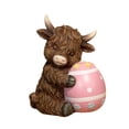 thumbnail image 4 of Estatua de Vaca Highlanda Artesanía Resina Figura de Pascua Decorativa Centro de Mesa Original Adecuada para Decoración Hogareña Regalo de Pascua Oficina Mesa Sala de Estar Gabinete, 4 of 8
