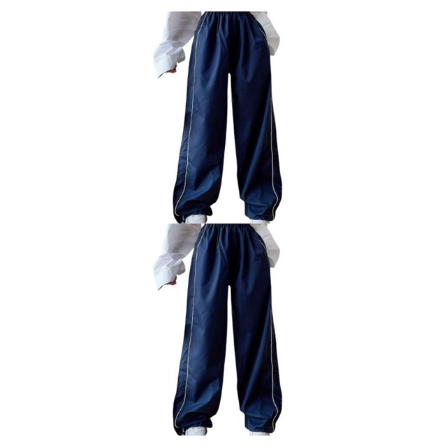 Guardurnaity Pantalón de poliéster de repuesto banda elástica Casual fácil de combinar de moda viajes deportes fotografía pantalón largo Type6 NO6