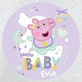 thumbnail image 3 of CafePress - Peppa Pig: Hello Baby Evie - Kids Sweatshirt, Youth Crew Neck Sweatshirt, 3 of 4