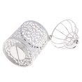thumbnail image 2 of Guardoinrt Electroplated Metal Birdcage Shape Tea Light B- Candle Holder Silver Type B 1Set, 2 of 6