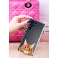 thumbnail image 3 of WIRESTER Transparent Soft Gel TPU Clear Case Slim Protective Cover for Samsung Galaxy S22 Ultra 6.8" 2022, Animal Ginger Orange Tabby Maine Coon Cat, 3 of 3