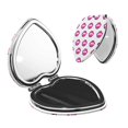 thumbnail image 1 of Qekee Monster High Print Compact Makeup Mirror Folding Mini Pocket Mirror Portable Hand Mirror Double-Sided 2 x 1x Magnification for Woman Girls-Heart Shape, 1 of 9