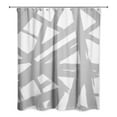thumbnail image 2 of Creative Products Gray Paint Strokes 71x74 Shower Curtain, 2 of 7