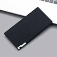 thumbnail image 2 of Fashion ID Long Wallet Hasp Canvas Solid Color Men Open Purse Multiple Card Slots Clutch Bag Wrist Wallet, 2 of 6