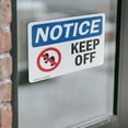 thumbnail image 4 of (2 Pack) Keep Off Sign With Symbol OSHA Notice Sign 7 Inch X 5 Inch Vinyl Label Decal Sticker Weather Resistant, UV Protected for Workplace, Business, and Construction Site, Made in the, 4 of 7