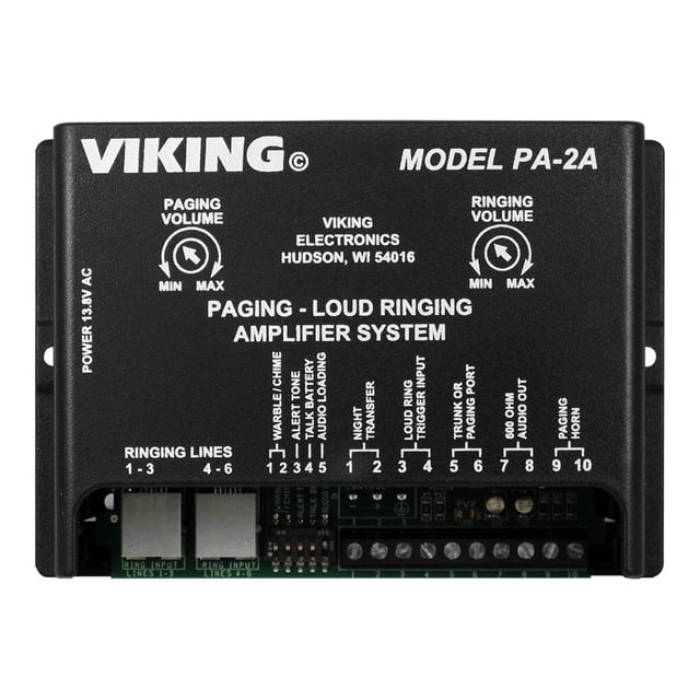 Viking PA-2A - Paging amplifier / loud ringer for paging system - 2W