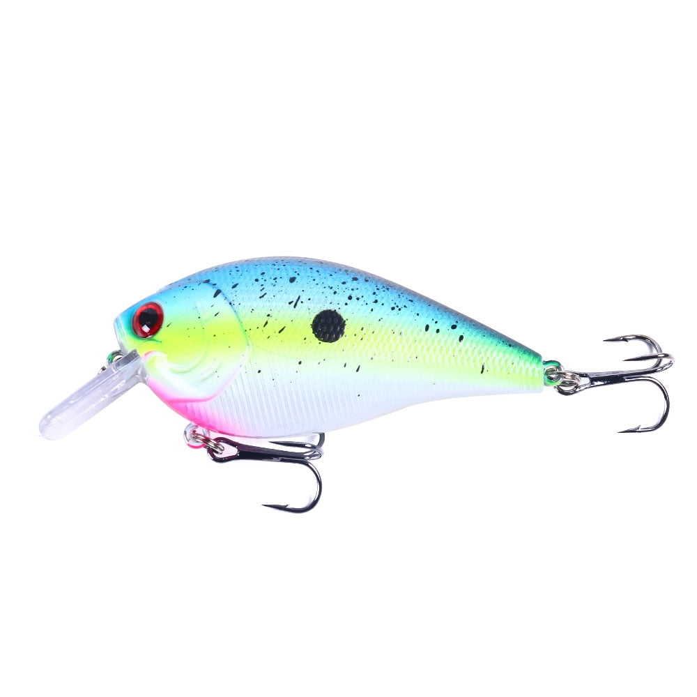 HENGJIA Bass Crankbaits, Crankbait for Bass Fishing, 3.35inches Shallow Diving Crank Bait Plopper Fishing Lure, Square Bill Crank bait Fishing Lures for Freshwater/Saltwater Trout Bass