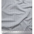 thumbnail image 1 of Soimoi Crepe Silk Fabric Geometric Small Printed Craft Fabric by The Yard 42 Inch Wide, 1 of 3