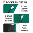 thumbnail image 5 of Women's Lightweight Fleece Softshell Vest Windproof Sleeveless Jacket Outerwear with Zipper Pockets Green XXL, 5 of 8