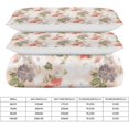 thumbnail image 2 of HAHDAXIA Floral Pattern Bedding Solid Comforter Set for All Seasons,3 Pieces(1 Comforter+2 Pillowcases),Soft Microfiber Bedding Set Twin(86"x70"), 2 of 7