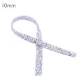 thumbnail image 1 of Cinta de plástico con diamantes de imitación para bodas, cinta brillante para manualidades, adorno de cinturón para vestido de novia, blanco AB, 10 mm seitruly HA7767-05B, 1 of 6