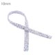 thumbnail image 1 of Cinta de plástico con diamantes de imitación para bodas, cinta brillante para manualidades, adorno de cinturón para vestido de novia, blanco AB, 10 mm Methold HA7767-05B, 1 of 6