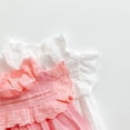 thumbnail image 4 of LYMAYTER ‌‌‌‌‌Newborn Baby Girls Playsuit Fly Sleeve Romper Ruffled Bodysuit Lightweight Summer‌ 3-24M, 4 of 8