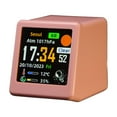 thumbnail image 1 of QualitChoice Temperature-Sensitive Smart Weather Clock Desktop Station Wifi pink, 1 of 6