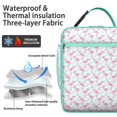 thumbnail image 2 of Flamingo Insulated Lunch Box Teen Reusable Lunch Tote Bag Water-Resistant Lunch Box Containers Picnic Camping, 2 of 6