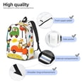 thumbnail image 5 of Balery Transports with Animals Vintage Canvas Backpack for Men and Women - Large Capacity, Durable Travel Laptop Bag for School, Work, Hiking, and Outdoor Activities, 5 of 7