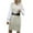 Beige, variant on Dresses for Women Fashion Sweater Casual V Neck Mid-length Vest Knitted Sweater Dress