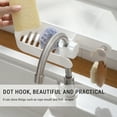 thumbnail image 5 of Kitchen Sink Faucet Sponge Holder Rack, Adjustable Over Sink Caddy with Drainage, Rust Resistant Stainless Steel Organizer for Sponges Soap Dish Rags in Kitchen or Shower Bathroom, 5 of 7