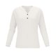 thumbnail image 3 of Mujeres Manga Larga Tops Casual Botón de Color Sólido Cuello en V Suéter Blusa de Moda para Primavera Verano, 3 of 7