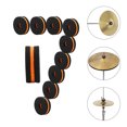 thumbnail image 1 of WEUVEB 10Pcs Drum Kit Felt Pads Assorted Color Cymbal Pads Felt Set Simple Design, 1 of 8