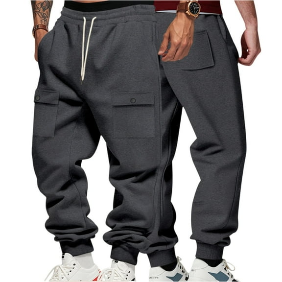 Baggy Pants Neutral Classic Sports Casual Pants New Fashionable Casual Sports Pants for Men Wide Leg Cotton Track Pants Lightweight Draped Sweatpants for Men Loose Legged Pants