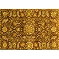 thumbnail image 1 of Ahgly Company Machine Washable Indoor Rectangle Oriental Yellow Traditional Area Rugs, 8' x 12', 1 of 4