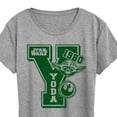 thumbnail image 3 of Star Wars - Yoda Letterman - Women's Short Sleeve Classic Fit Tee, 3 of 5