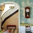 thumbnail image 5 of Quickway Imports - Vintage Grandfather Wood- Looking Plastic Pendulum Wall Clock for Living Room, Kitchen, or Dining Room, 5 of 9