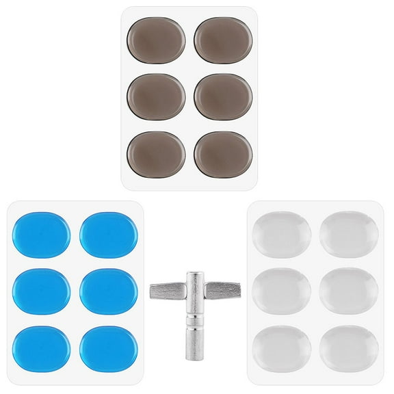 1 Set Drum Muffler Drum Dampeners Silicone Soft Clear Drum Silencers Drum Dampers