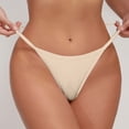 thumbnail image 2 of Clearance! Hontri Bikini Bottoms Swimsuit Leggings Women's Bikini Anti Slip Briefs Thong Swimming Trunks Bathing Suit Bottoms Swimsuit Bottoms Beige,One Size, 2 of 6