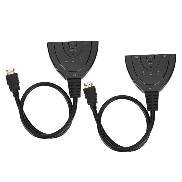 Convertisseur HDMI, 2 Pcs Répartiteur HDMI 3 Interrupteur HDMI KHDMI Interrupteur Multifonction Utilisation Pratique