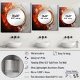 thumbnail image 4 of Designart "Energetic VORTEXscape I" Abstract Spirals Square Mirror For Wall Decor - Large Orange Square Printed Wall Mirror Art - Square Transitional Mirror - Wall Mounted Square Large Mirror, 4 of 5