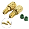 thumbnail image 2 of 2Pcs R32 R410a AC Refrigerant Adapter 5/16" 1/4" SAE Male Female For Valve System, 2 of 12