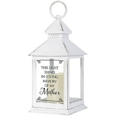 Carson Home Accents 256111 11 x 4 in. In Loving Memory of My Mother Lantern with LED Candle & Timer